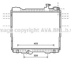 AVA QUALITY COOLING dn2348 -  Радиатор, охлаждение двигателя